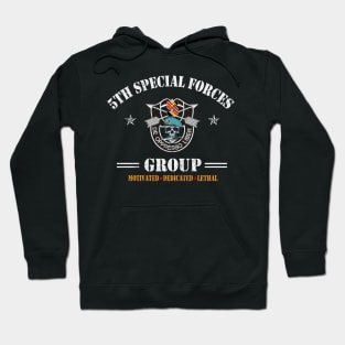 Proud US Army 5th Special Forces Group - De Oppresso Liber SFG - Gift for Veterans Day 4th of July or Patriotic Memorial Day Hoodie